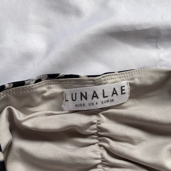 Lunalae Polewear Zeta Grey Leopard Low Waist Bottom - size US4/AU8 - Picture 4 of 4